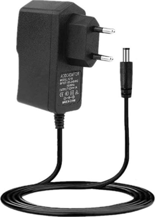 Actual product image Stride 12V Ladekabel Netzteil Ladegerät - Schwarz 90cm