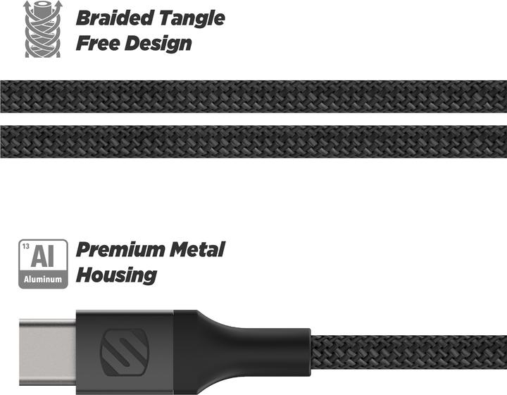 Immagine prodotto Scosche Strikeline Premium USB-A a USB-C cavo 0.3m (0.30 m, USB 2.0)