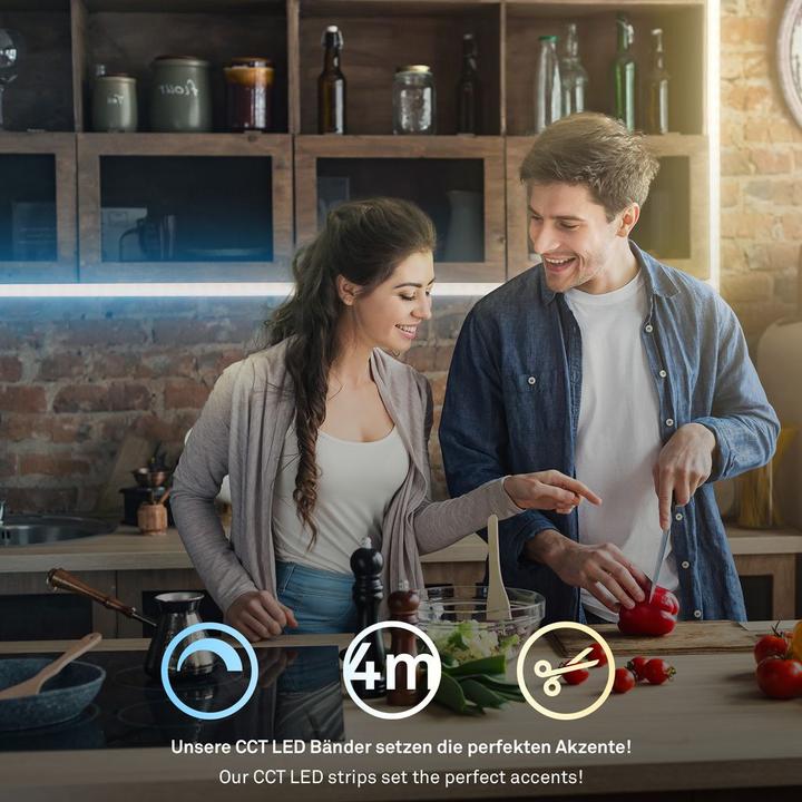 Immagine prodotto Briloner BL7000 Ergänzungs-Set CCT LED Stripe, 448xLED, 4m (12 cm, Interno)