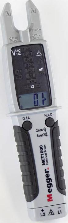 Immagine prodotto Megger MIT2500 tester di isolamento CAT IV e MET1000 tester di tensione TRMS con misurazione della corrente (CAT III 1000V, CAT IV 600V)