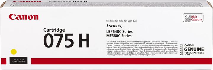 Actual product image Canon Toner Cartridge 075 H Y yellow (Y)