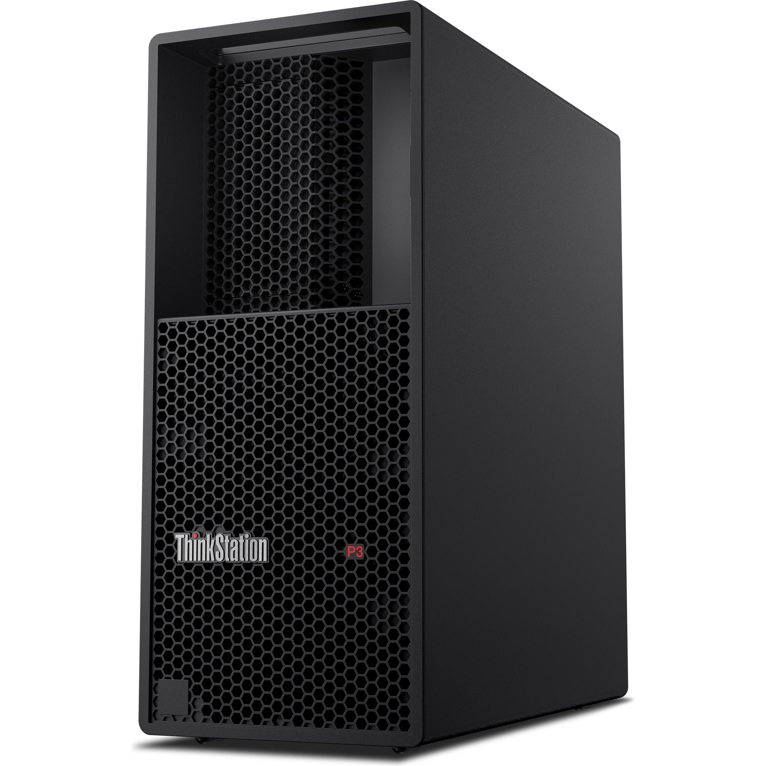 Lenovo P3 Tower i7-14700 32Gb Hd 1Tb (1000 GB, 32 GB, Intel Core i7-14700), PC, Schwarz