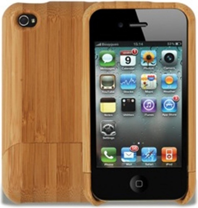 Actual product image Covertec Bamboo Hard Case for iPhone 4/4S (incl. Screen Protector) (Apple iPhone 4)