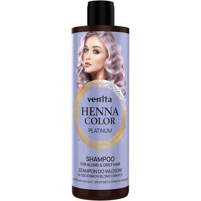 Venta, Shampoo, Venita Henna Color Shampoo für Haare Platin 300ml (300 ml)