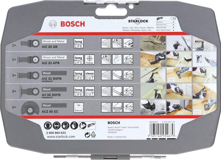Produktbild Bosch Professional Zubehör Starlock Set für Holz ACZ 85 EC, All 65 BSPB, AIZ 32 APB/32 BSPB/20 AB