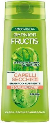 Garnier Fructis 2-in-1 Nourishing Shampoo for Dry and Damaged Hair with Repairing Effect 250ml (250 ml, Flüssiges Shampoo)