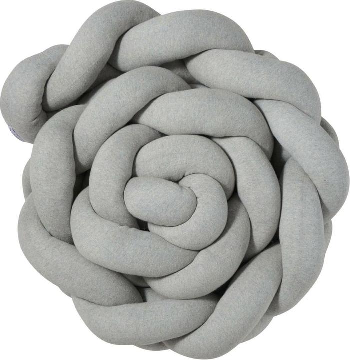 Actual product image nordic coast company Bed Snake Braided Knitted Grey XL