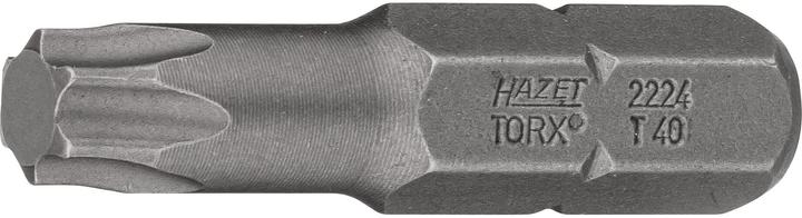 Image du produit HAZET Embout-tournevis (bit) 2224-T40 ∙ Hexagone massif 8 (5/16 pouce) ∙ Profil TORX intérieur ∙ T… (T40)