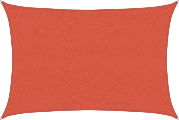 Actual product image VidaXL Sonnensegel 160 g/m² Rechteckig rot HDPE (3.5 x 4.5 m)
