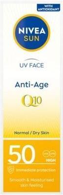 NIVEA Sun UV Face Anti-Age Q10 (Sonnencreme Gesicht, SPF 50, 50 ml)