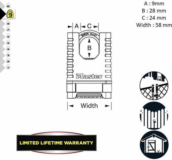 Produktbild Master Lock Vorhängeschloss