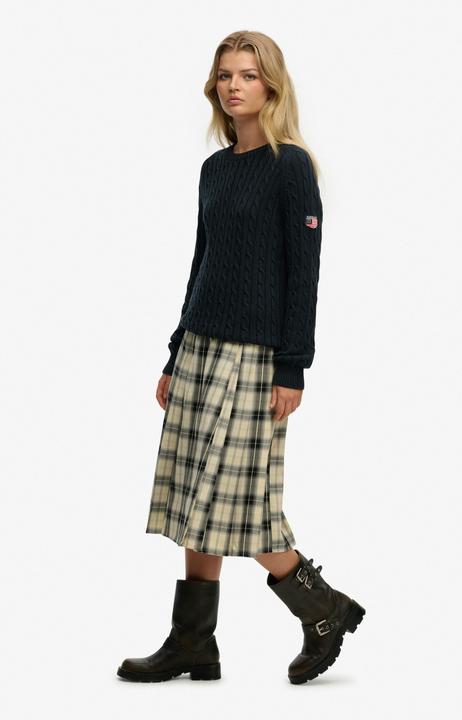 Produktbild Superdry Karierte plissierte Damenrock (M)
