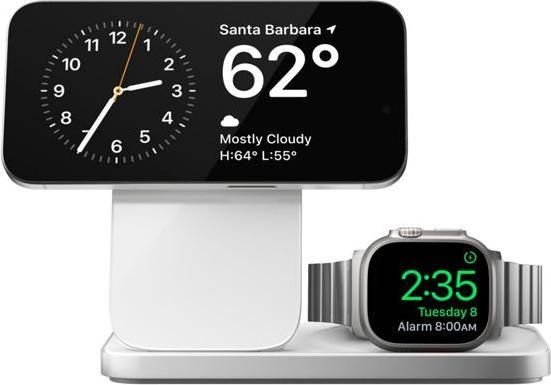 Actual product image Nomad Stand One Max - Silver Qi2.2 4th Gen (25 W)