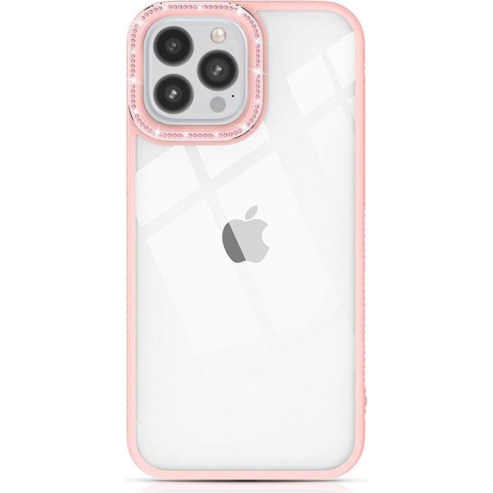 Kingxbar Sparkle Series Hülle für iPhone 13 Pro Max mit Crystal Back Cover Pink (Apple iPhone 13 Pro Max), Smartphone Hü...