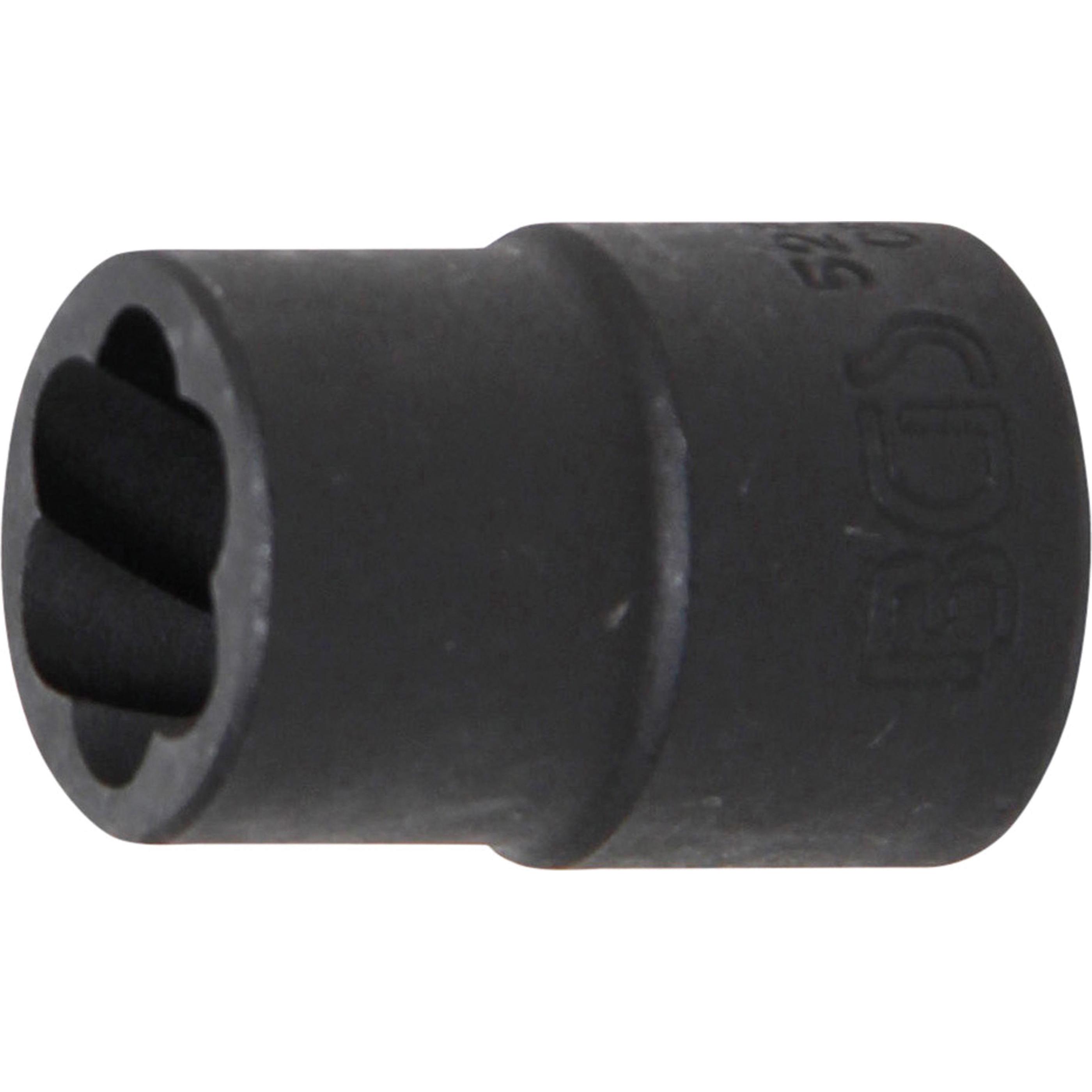 BGS, Gewindeschneider + Gewindebohrer, Spiral-Profil-Steckschlüssel-Einsatz / Schraubenausdreher 12,5 mm (1/2") SW 14 mm