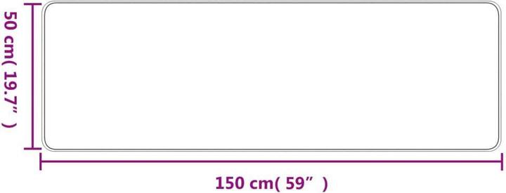 Actual product image vidaXL Teppichläufer (150 x 50 cm)