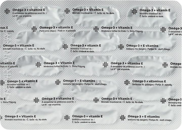 Nutritional values and ingredients Livsane Omega-3 + Vitamin E CH Version Caps (60 Piece, Capsules, 112 g)