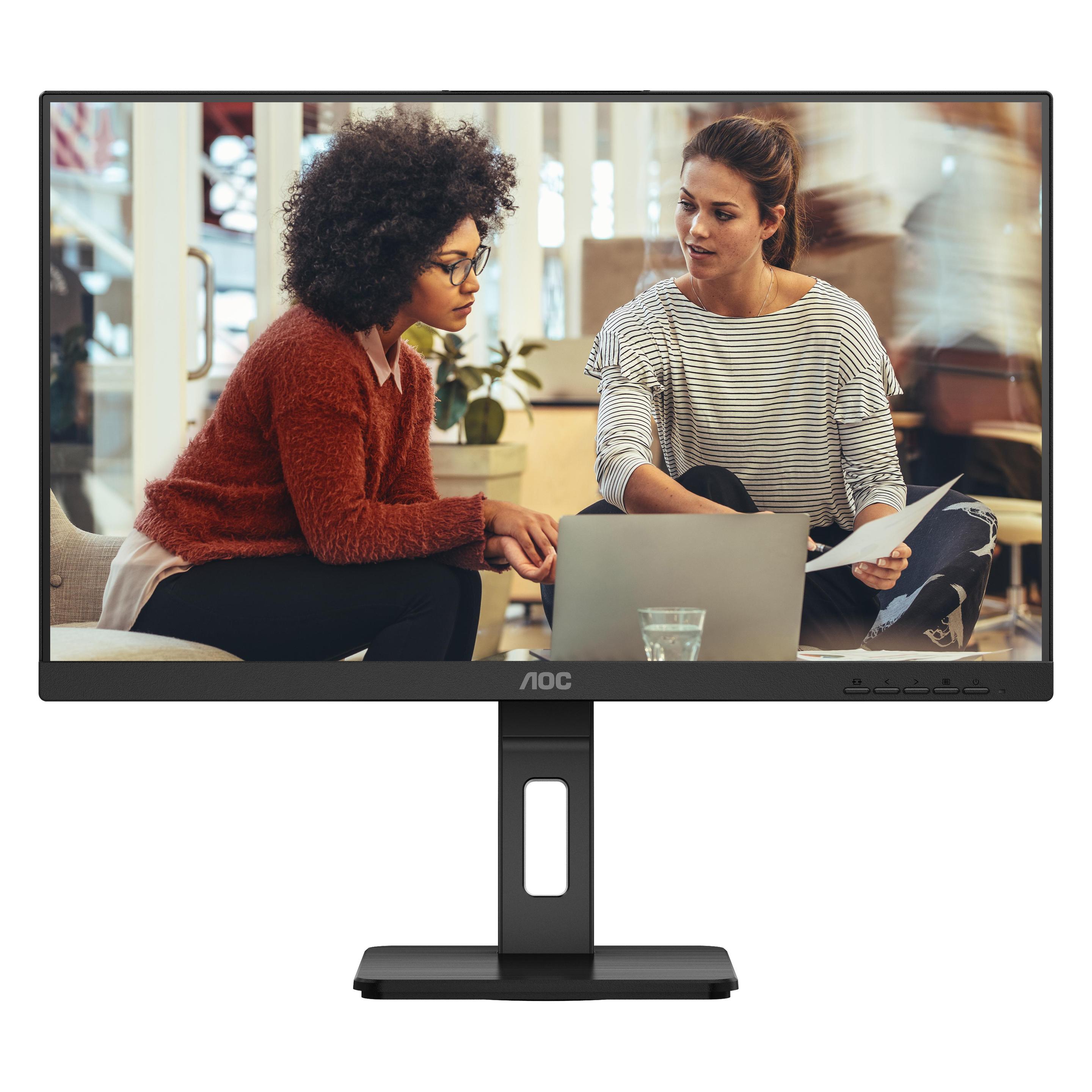AOC U27E3UF (3840 x 2160 Pixel, 27"), Monitor, Schwarz