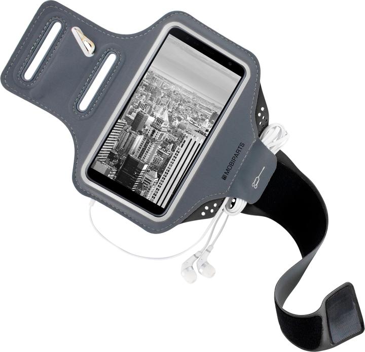 Produktbild Mobiparts Comfort Fit Sport Armband Samsung Galaxy J6 Plus (2018) Black