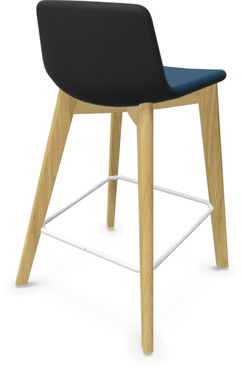 Blue, White, Black, Ash natural light grey stained