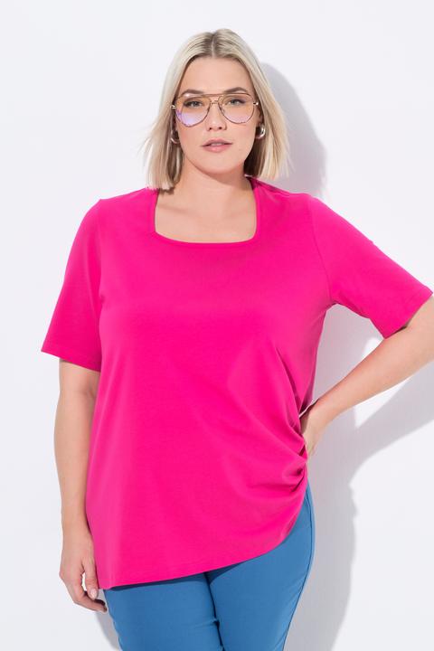 Produktbild Ulla Popken T-Shirt, A-Linie, Carré-Ausschnitt, Halbarm (58)