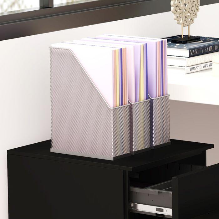 Produktbild Swisshandel24 Rollcontainer Aktenschrank, 3 Schubladen, abschliessbar, rollbar, 37cmx43,5cmx60cm, Schwarz (43.50 x 37 x 60 cm)