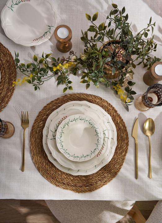 Image du produit Hermia Plain Leaves Dinner Set 24 Pieces (24 pcs)
