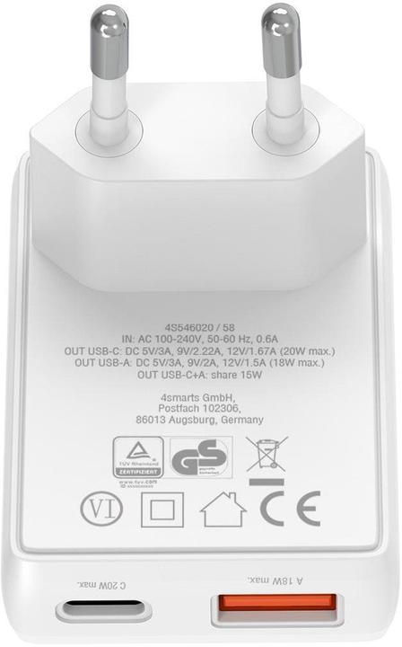 Produktbild 4smarts FlatPlug Duos (20 W, 2 Ports)