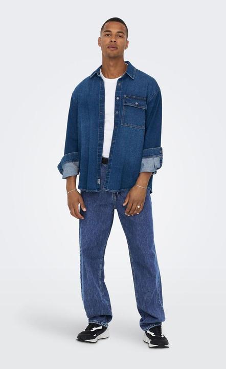 Produktbild Only & Sons ONSFive mittelblaue Loose Fit Jeans
