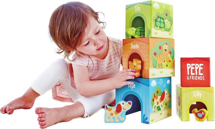 Produktbild Hape Pepe & Friends Stapelturm