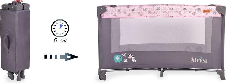 Actual product image Cangaroo Travel cot Africa (60 x 120 cm)