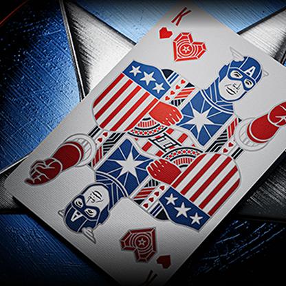 Actual product image Theory11 Captain America Spielkarten Patriotic Design (English)