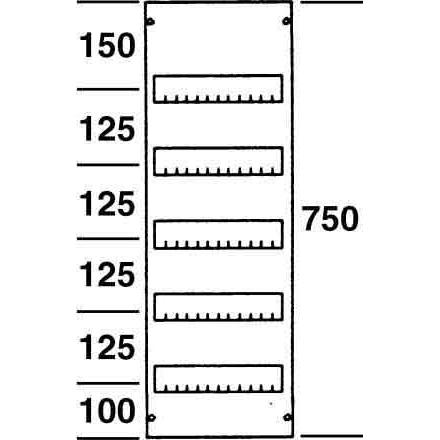 Striebel & John, Verteilerschrank Zubehör, STR AG15 Abdeckung 750x250mm o.Schlitz