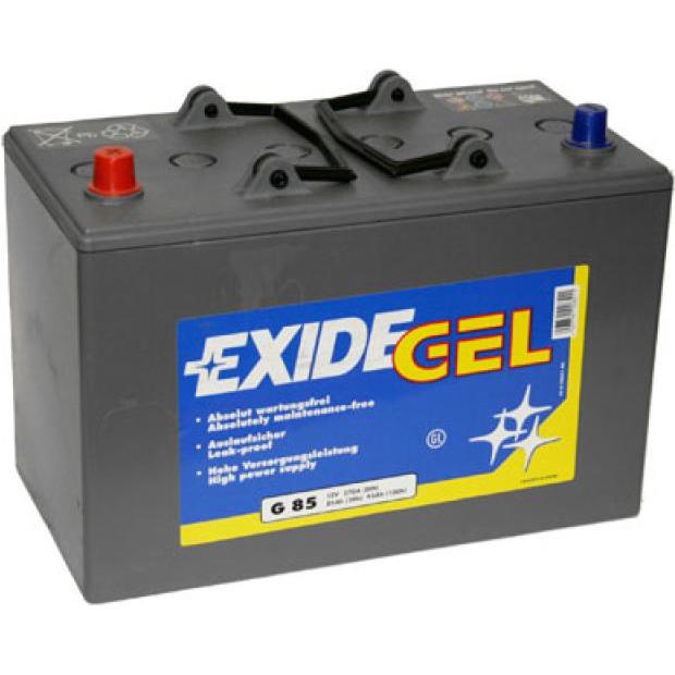 Exide, Versorgungsbatterie, Equipment Gel ES 950 (G85) Blei Akku mit A-Pol 12V, 85000mAh (12 V, 85 Ah)