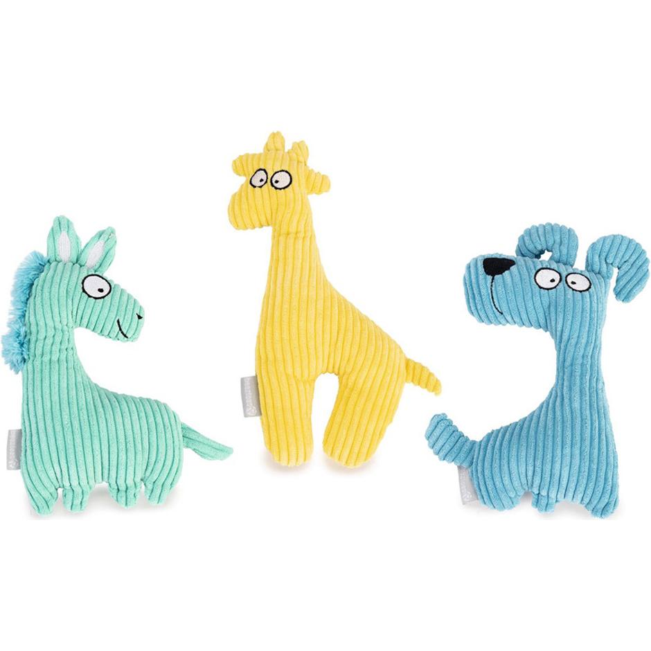Thumbnail - Beeztees geripptes Hundespielzeug Pferd, Giraffe und Hund (Hundespielzeug), Hundespielzeug