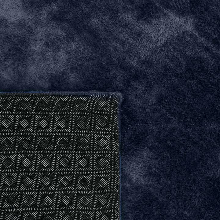 Produktbild Paco Home Teppich Weich Super Soft Wohnzimmer Navy-Blau - 140x200 (140x200 cm)