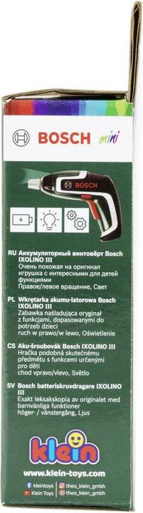 Actual product image Theo Klein Craftsman Bosch cordless screwdriver Ixolino III