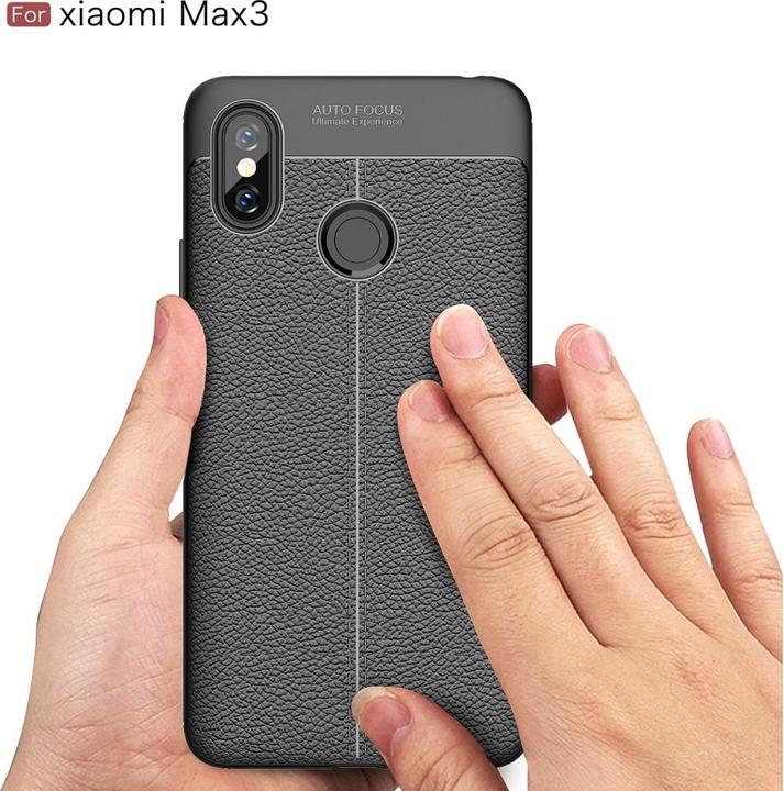 Produktbild Screenguard Xiaomi Mi Max 3 Hülle Leather Design TPU Cover (Xiaomi Mi Max 3)