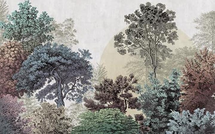 Komar Non-woven wallpaper LJX8-058 Le Jardin Bois Brumeux 8-panel 400 x 250 cm (400 x 250 cm)