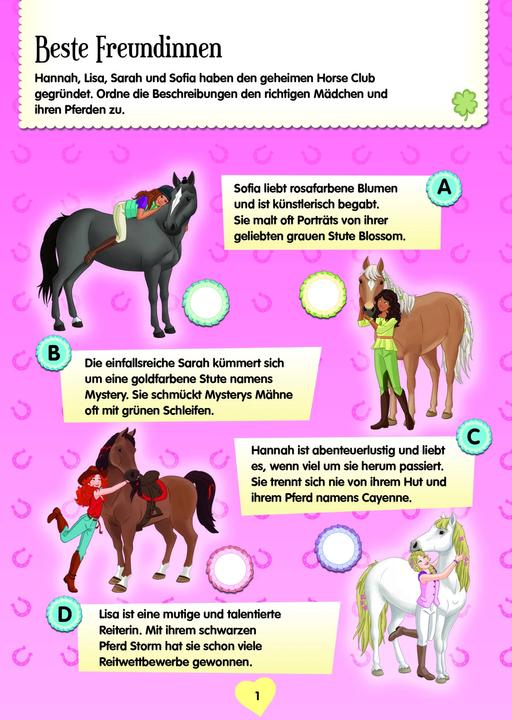 Produktbild SCHLEICH® Horse Club – Rätselblock für Pferdefans (Deutsch, 2021)