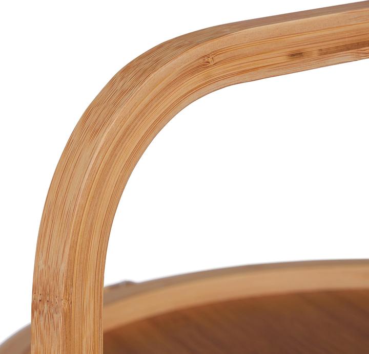 Image du produit Relaxdays Desserte de service en bambou, sur roues