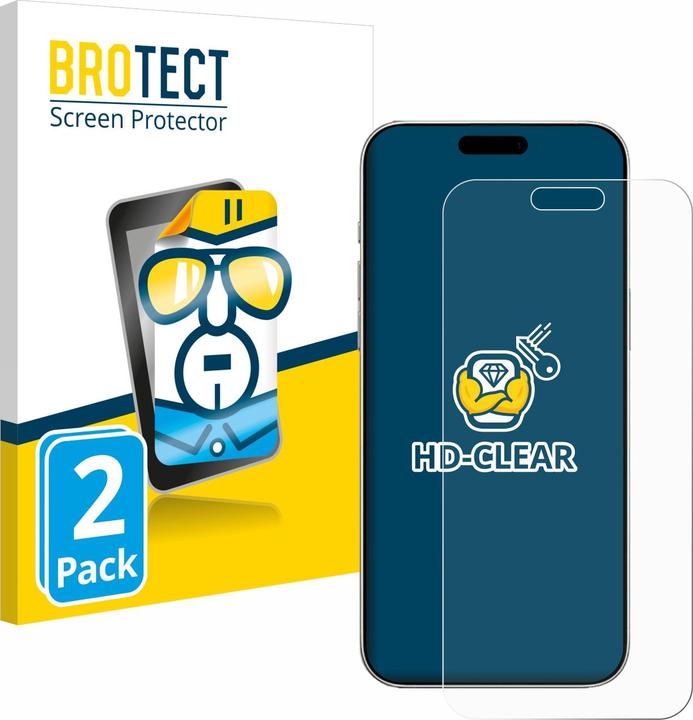 BROTECT Protection Clair (2 pièce(s), Apple iPhone 16 Pro)