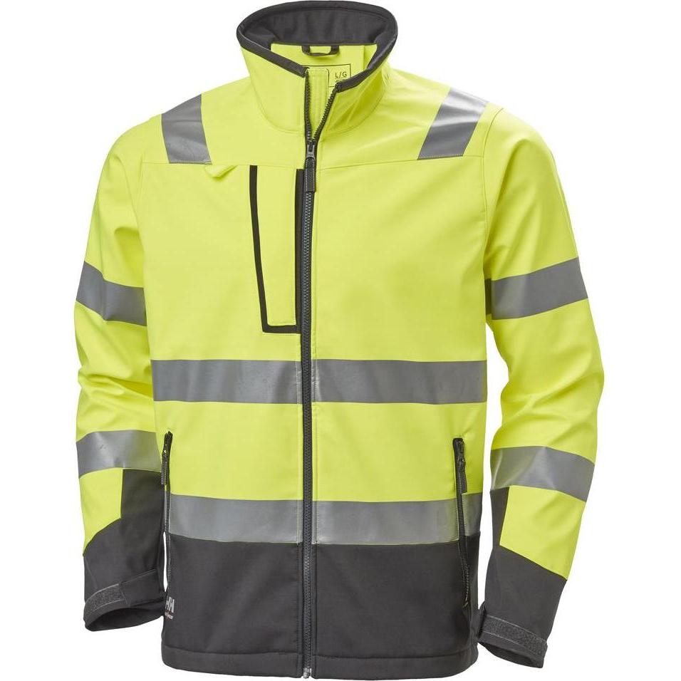 Helly Hansen Workwear, Arbeitsjacke, Šviesą atspindinti striukė HELLY HANSEN Alna 2.0 Softshell, geltona XL (XL)