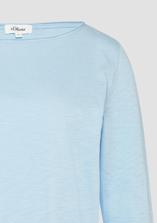 Produktbild S.Oliver T-Shirt Shirt mit Flammgarnstruktur und 3/4-Ärmeln (46)