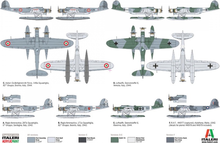Actual product image Italeri Cant.Z 506 Airone