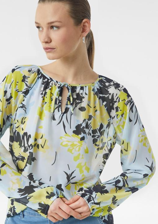 Produktbild Comma Bluse Semi-transparente Chiffon-Bluse mit Schleifen-Detail (46)