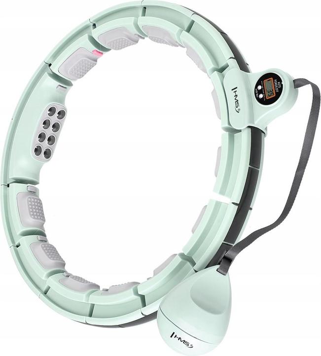 HMS Hhm13 Hula Hoop Green With Magnets And Weight + Counter (40 cm, 360 g)