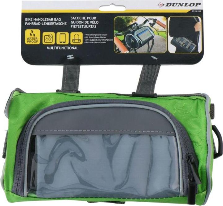 Actual product image Dunlop Bicycle bag 2in1 - green (1.20 l, Handlebar bag)
