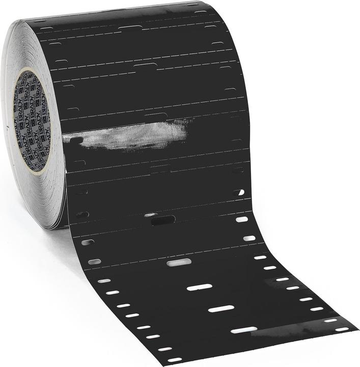 Image du produit Brady THT-7525-7598-BK, polyester, noir, brillant, 75.00 x 25.00 mm, non adhésif (500 m.)