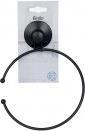 Actual product image Berilo metal towel rack black matte single suction cup